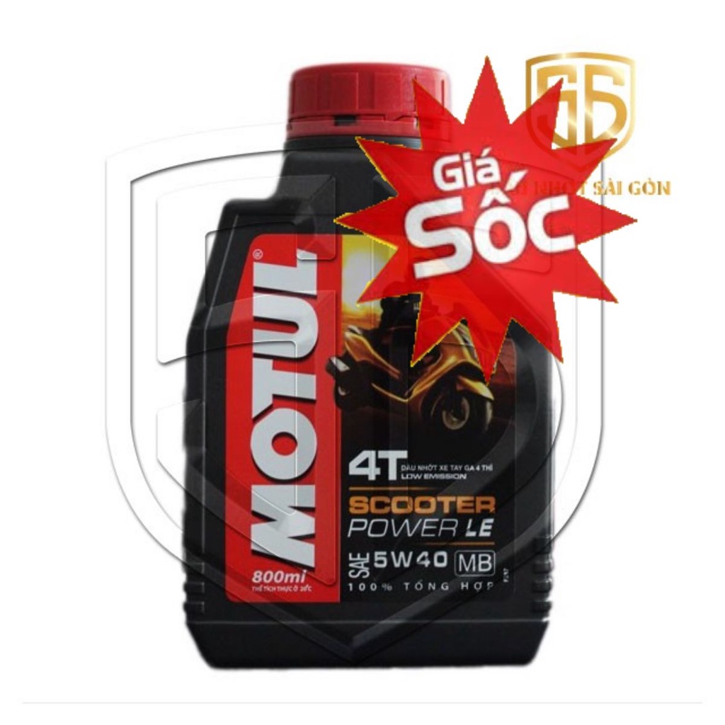 [CỰC ÊM MÁY] MOTUL SCOOTER POWER LE 5W40 800ml + Nhớt Lap - Samurai Sài Gòn.