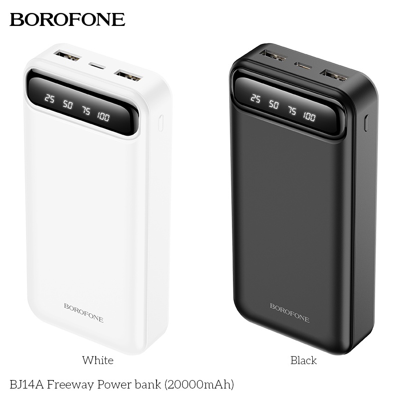 Sạc Dự Phòng BOROFONE 20000Mah BJ14A Hàng Chính Hãng Cao Cấp, Hỗ Trợ Sạc Nhanh Hiển Thị Phần Pin. Bảo Hành 12 Tháng