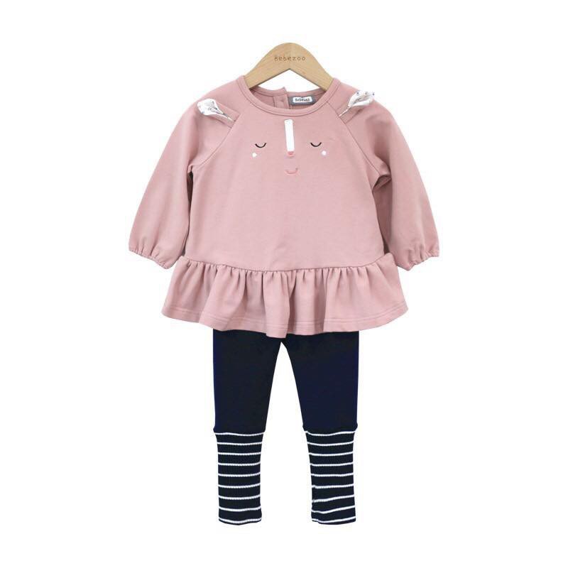 Set bộ thỏ hồng Bebezoo bé gái.