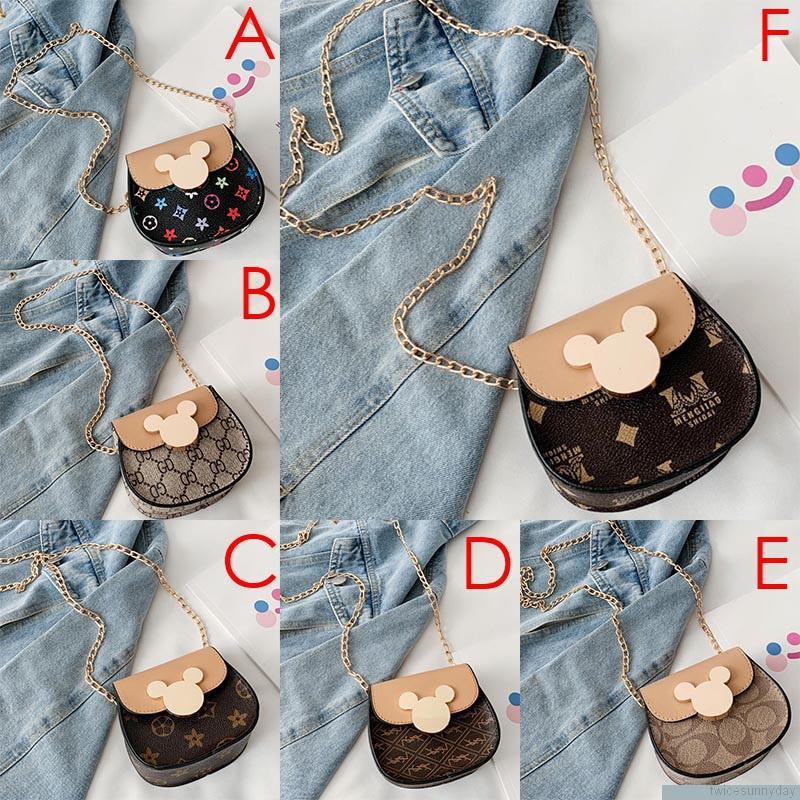 Túi đeo chéo vai in họa tiết hoạt hình dễ thương cho bé gái