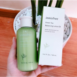 [chính hãng] Sữa dưỡng cân bằng ẩm trắng da innisfree trà xanh 150ml