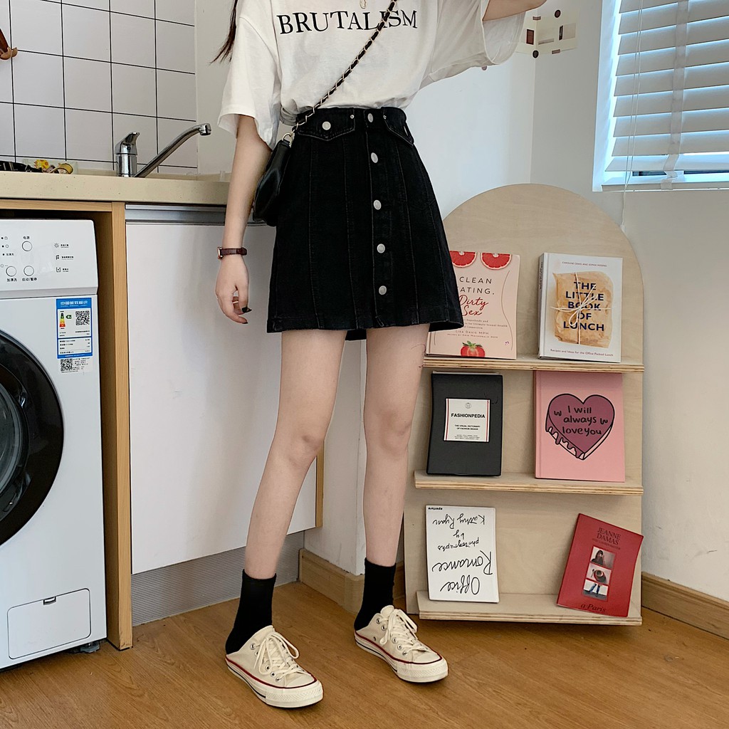 Xiaozhainv Chân Váy Denim Dáng Ôm Phong Cách Retro Hàn Quốc | BigBuy360 - bigbuy360.vn