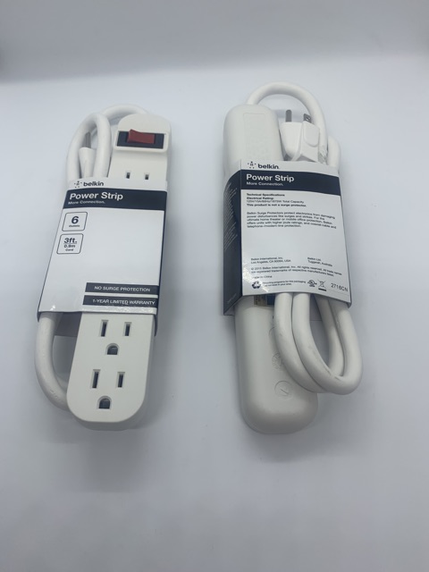 Ổ cắm điện chính hãng Belkin Power Strip 6 lỗ hàng US