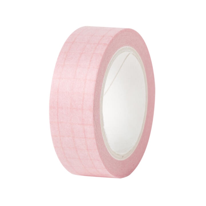 Băng Keo Dán Trang Trí ARTBOX Hàn Quốc Họa Tiết Kẻ Caro Màu Hồng