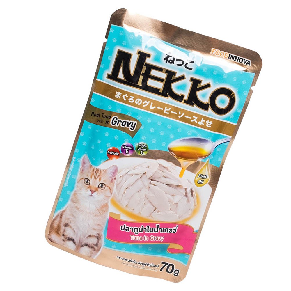 Nekko tuna gravy 100g Thức ăn ướt pate cho mèo vị cá ngừ