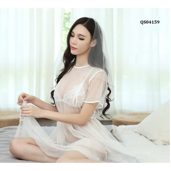 Váy Ngủ Hai Dây Có Gọng Xuyên Thấu VN077 | BigBuy360 - bigbuy360.vn