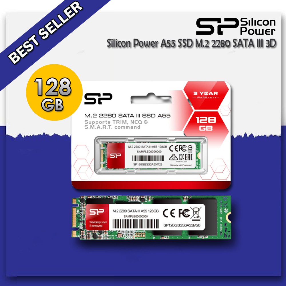 Silicon Power A55 Ssd M.2 2280 Sata Iii 3d - 128gb