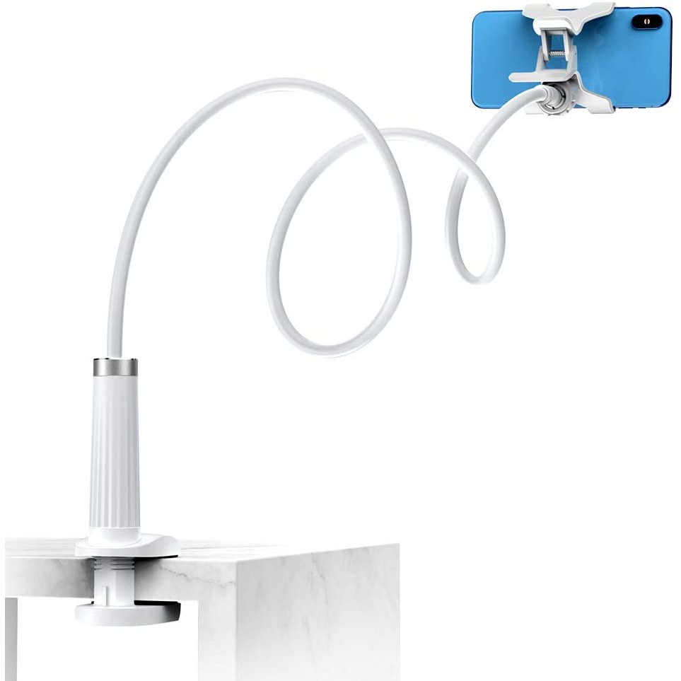 giá đỡ điện thoại dạng cổ ngỗng, cài kẹp khe bàn, rảnh tay, dài 90cm, dễ dàng tùy chỉnh góc xoay UGREEN LP113 30488