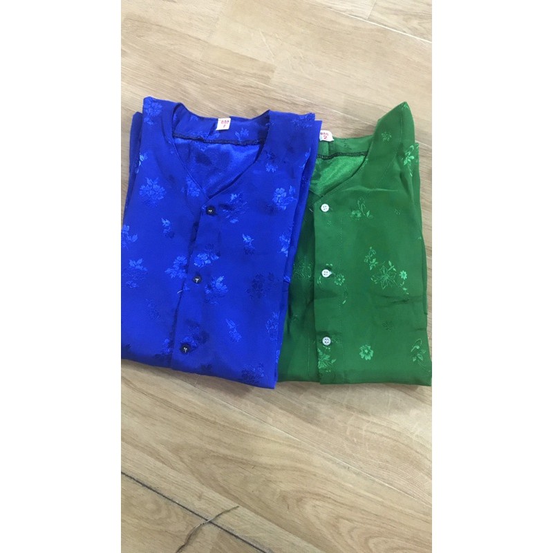 Áo bà ba cho người già vải gấm hoa ướt khâu tay cho người già | BigBuy360 - bigbuy360.vn