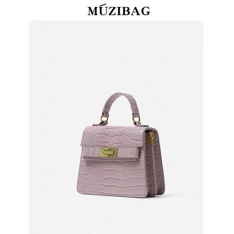 Túi xách Muzi kiểu sáng cổ điển vân cá sấu sang chảnh | BigBuy360 - bigbuy360.vn