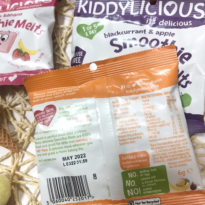 Sinh Tố Khô Kiddylicious Thơm Ngon Cho Bé Từ 1 Tuổi. Date 2023