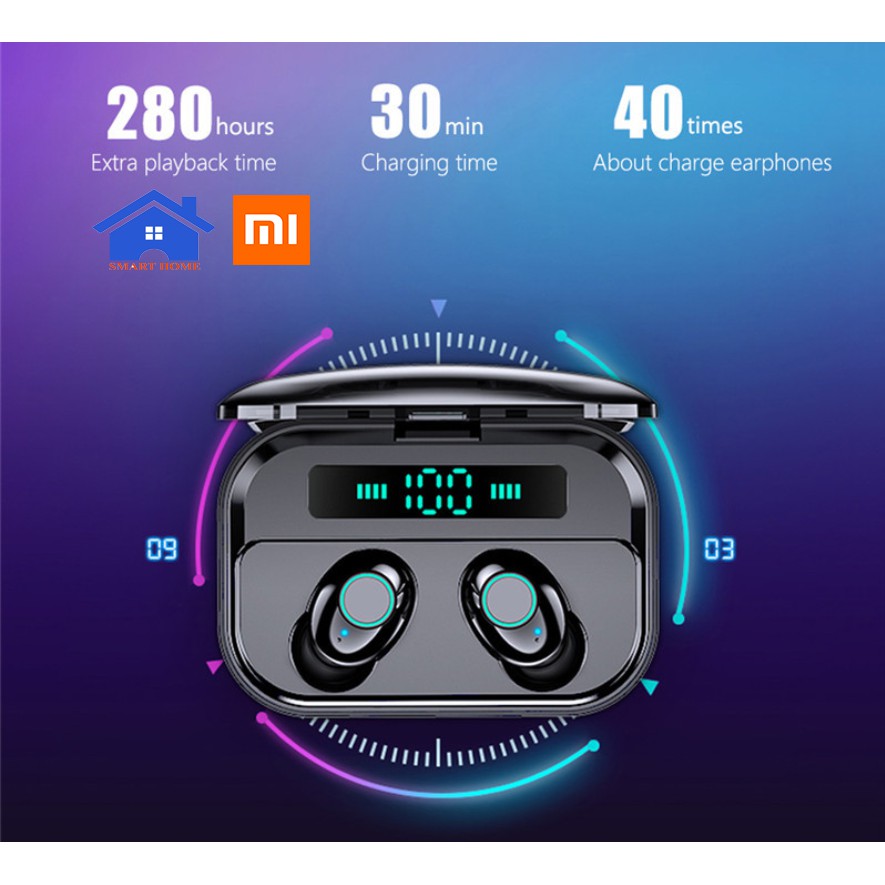 [ GIÁ HUỶ DIỆT] Tai Nghe Bluetooth Cảm ứng M7 -chống nước chuẩn ipx7 - thời gian nghe 90h - Tai nghe không dây M7