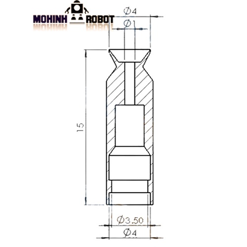 Giác hút chân không ZP-01/02/04/6/8/10/12/15 US/N, núm hút chân không mini, chất liệu silicon trắng