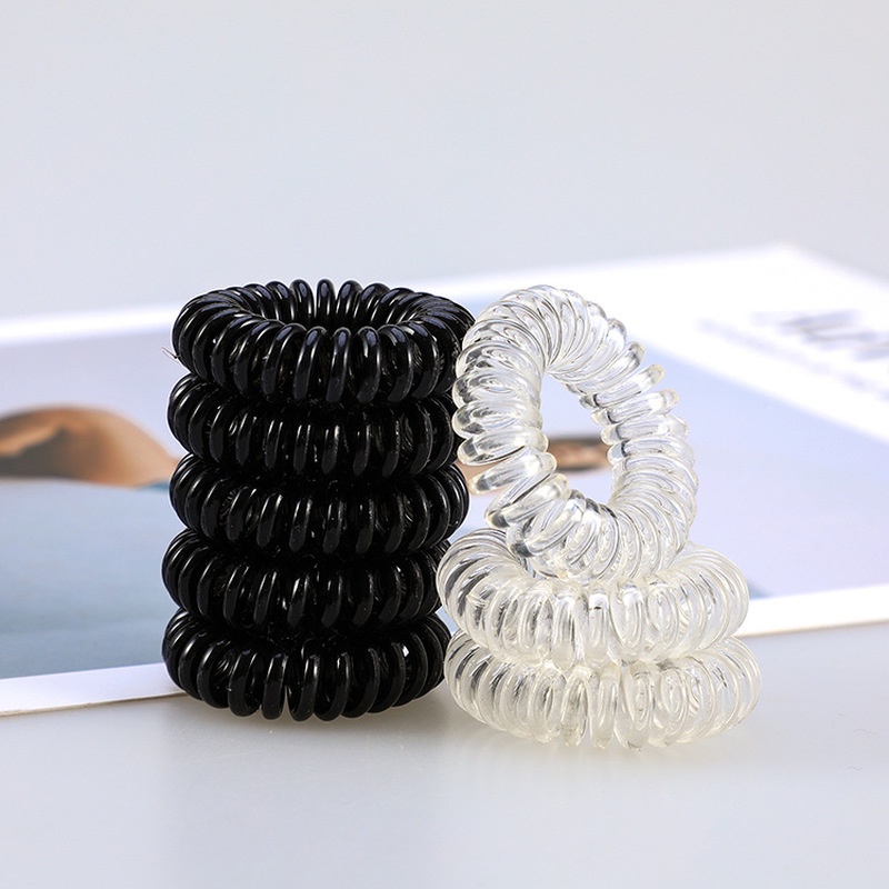 Dây Buộc Tóc Lò Xo Co Giãn Tốt Kiểu Dáng Đơn Giản Thời Trang Hàn Quốc