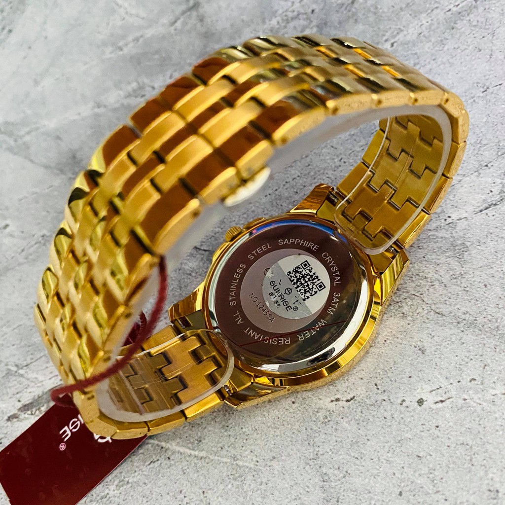 Đồng hồ Sunrise nam chính hãng Nhật Bản M1245.SA.G.D - kính saphire chống trầy - chố