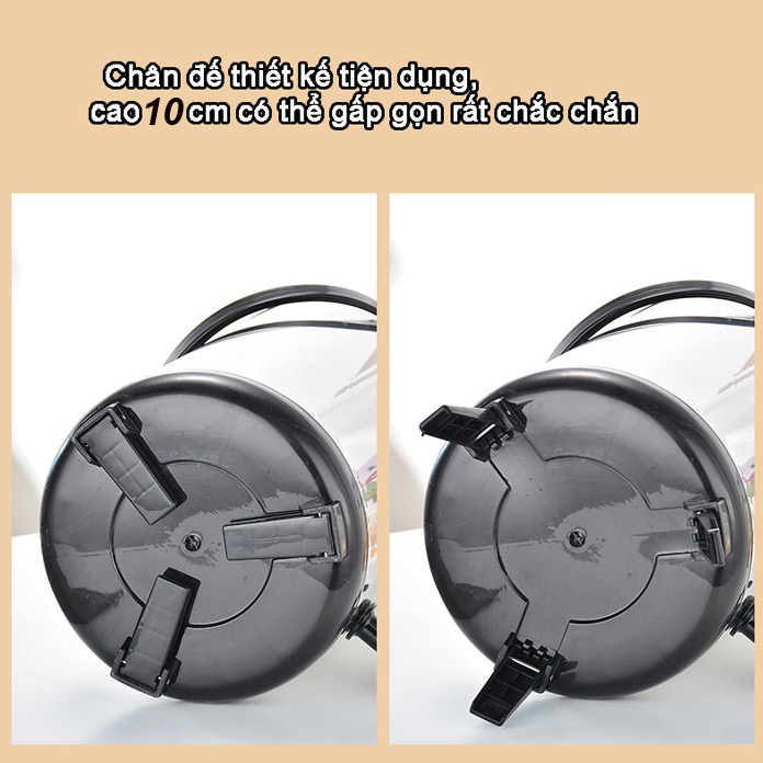 Bình ủ trà, trà sữa giữ nhiệt nóng lạnh - Bình thủy 3 Lớp Siêu bền Tặng chân đế 1200mm