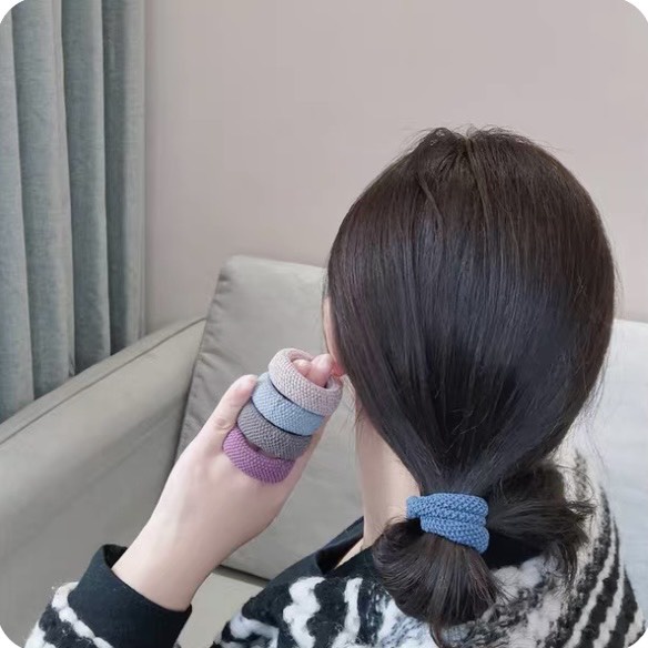 Hộp 10 Dây Cột Tóc Bản To Phong Cách Hàn, Hàng Đẹp