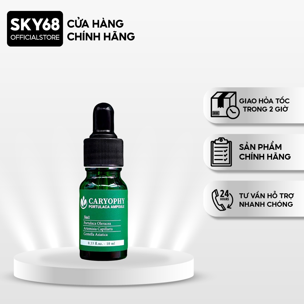 Tinh Chất Giảm Mụn, Giảm Sưng Caryophy Portulaca Ampoule 10ml