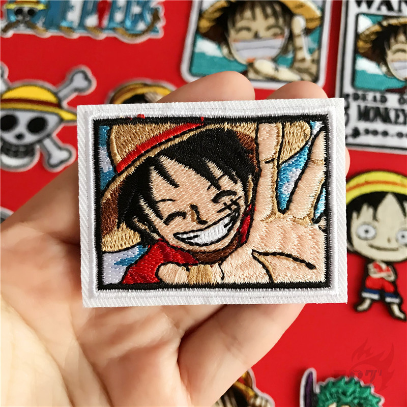 ♚ One Piece：King of The Sea Series 01 - Anime Iron-On Patch ♚ 1Pc Luffy / Chopper / Nami / Zoro / Robin / Law DIY Sew on Iron on Badges Patches