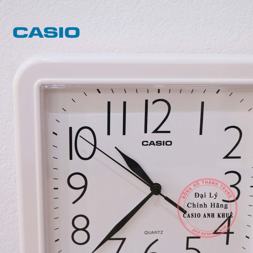 Đồng hồ treo tường Casio IQ-02S-7DF trắng