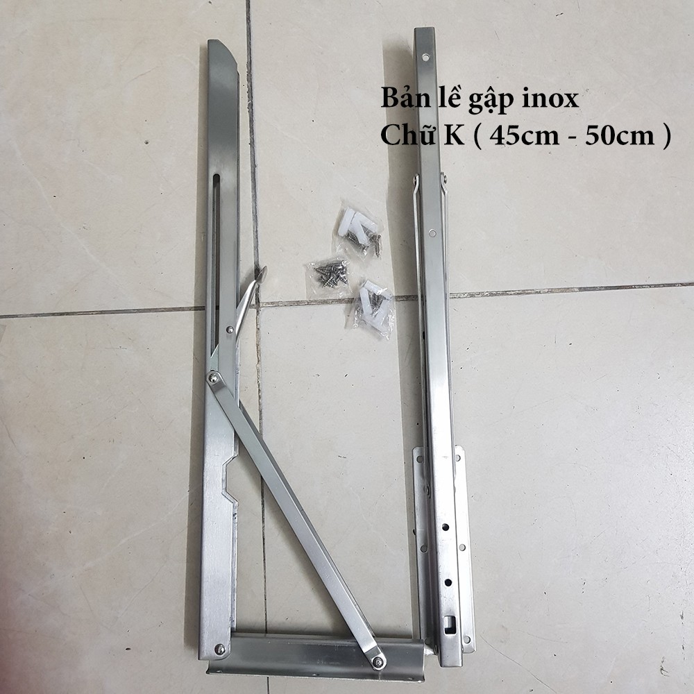 BẢN LỀ GẬP THÔNG MINH ĐÀI LOAN CHỊU LỰC 80KG - LOẠI CAO CẤP INOX BẢN DÀY CHẮC CHẮN - GIÁ ĐỠ GẤP BÀN TREO TƯỜNG XẾP GỌN