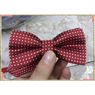 <TH>Nơ chú rể chấm bi may đẹp