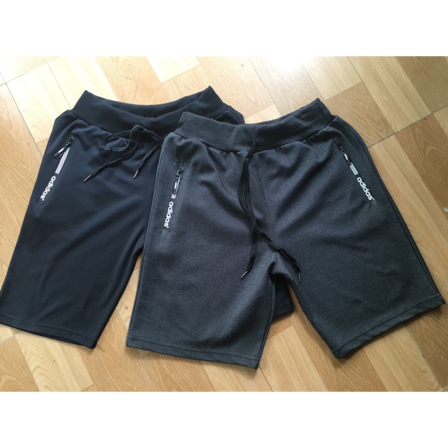 Quần short thun có khoá kéo