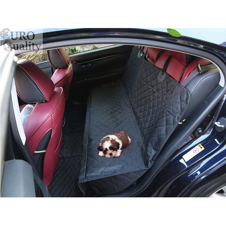 Thảm lót ghế sau ô tô, tấm lót ghế cho thú cưng & chở đồ chống trầy chống trượt Euro Quality (Đen)