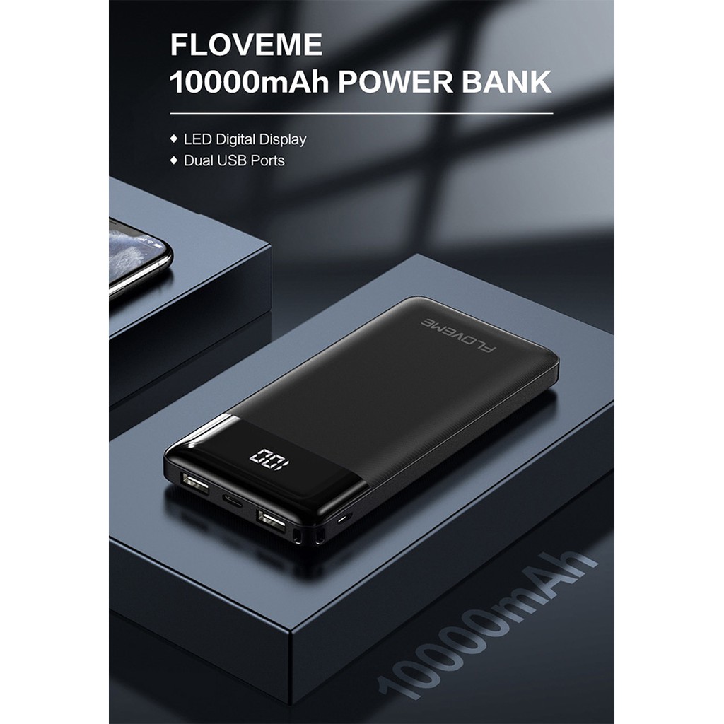 Pin sạc dự phòng 10000mAh có màn hình hiển thị