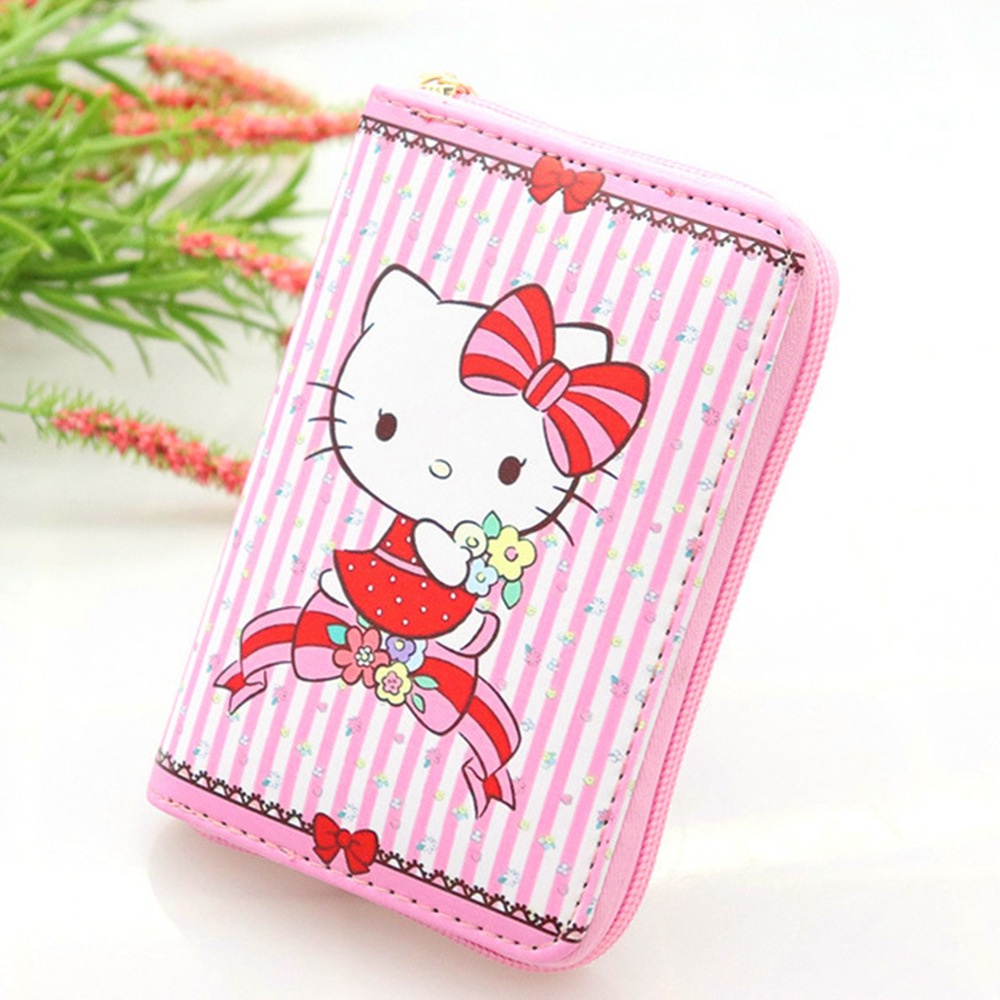 Ví nữ da PU hình Hello Kitty