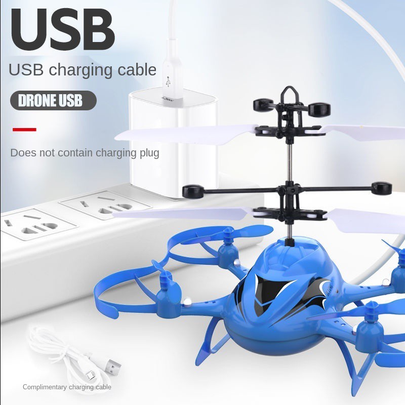 máy bay cảm ứng thông minh nổi bốn -axis trực thăng điều khiển từ xa mini drone Đồ chơi trẻ em