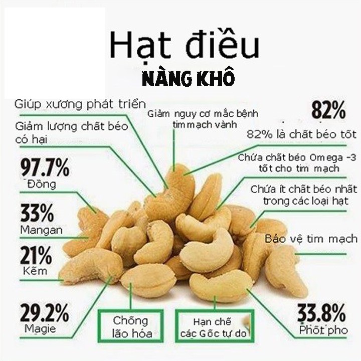 100gr Hạt Điều rang muối loại ngon (HẠT VỠ) chuẩn loại 1 | Nàng Khô