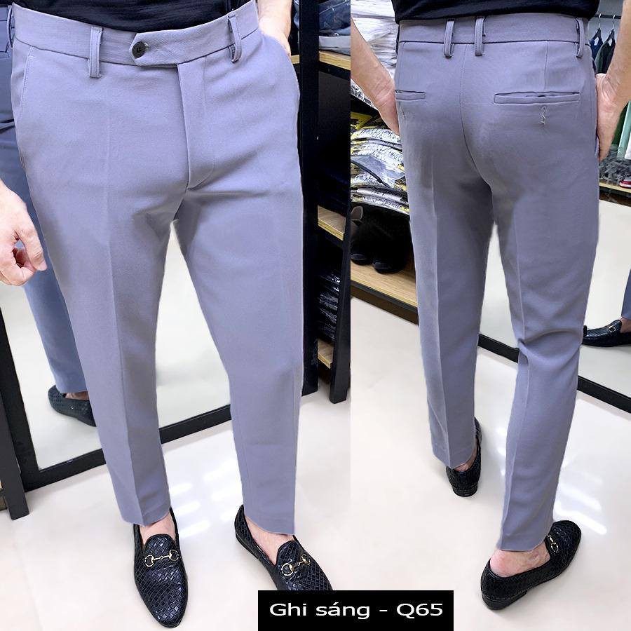 Quần Âu Nam Màu Ghi Dáng Ôm Body Hàn Quốc | BigBuy360 - bigbuy360.vn