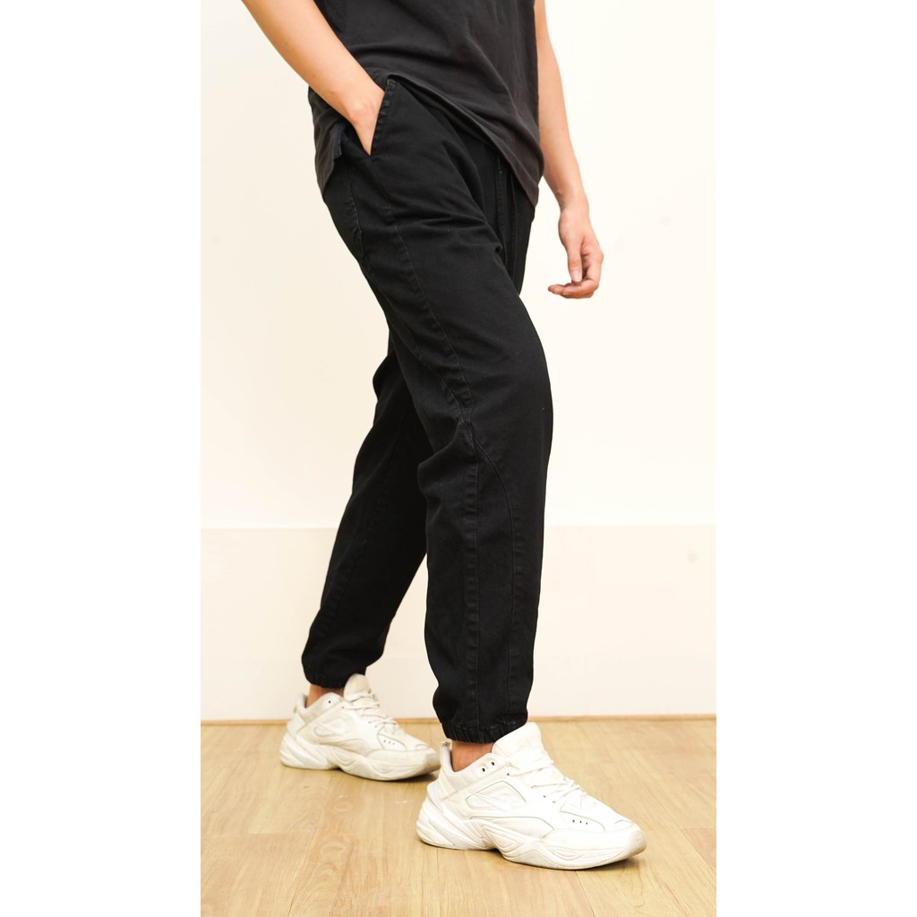 Quần Nam Jogger Jean Trơn Unisex Kiểu Dáng Hàn Quốc | WebRaoVat - webraovat.net.vn