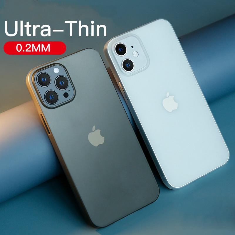 Ốp điện thoại bề mặt nhám trong suốt nhiều màu sắc tùy chọn cho iPhone 12 Pro Max 11 12 Mini Pro Max