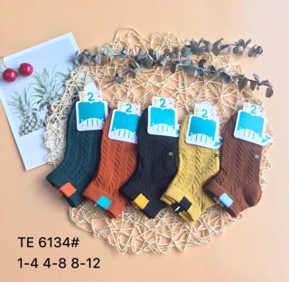 Vỉ 10 Đôi tất Len Gân Cho Bé (3 size)