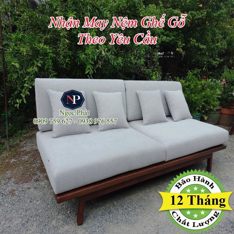 Nệm Ngồi Ghế Salon Gỗ, Ghế Sofa Cao Cấp - Nhận May Nệm Ghế Theo Yêu Cầu