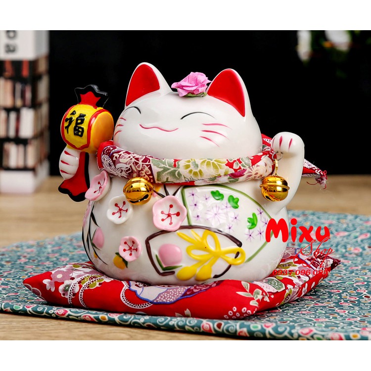 MÈO THẦN TÀI KIM ĐÀO 15CM - Búa Khai Vận