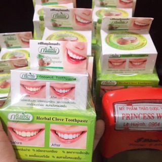 Tẩy trắng răng xanh green herbal thái