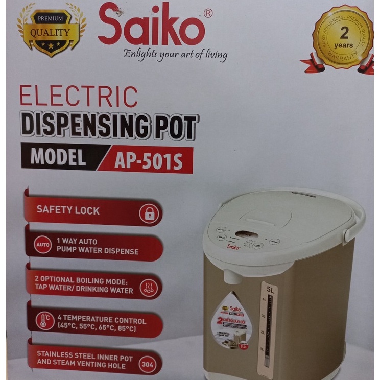 bình thủy saiko AP501S