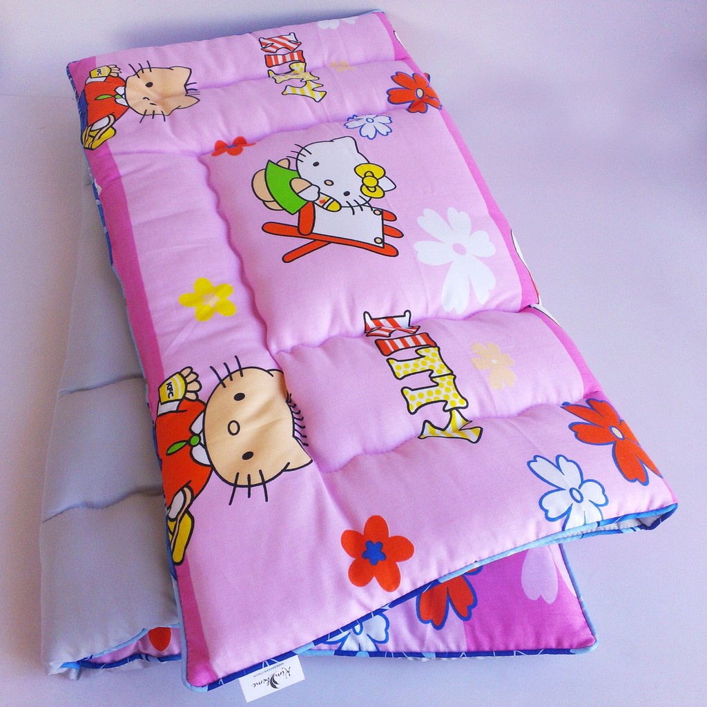 Nệm cho bé  kim home vải cotton size lớn 75x150cm(Cho trẻ từ 1-7 tuổi)