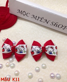 Cột tóc, kẹp tóc ruy băng handmade cho bé