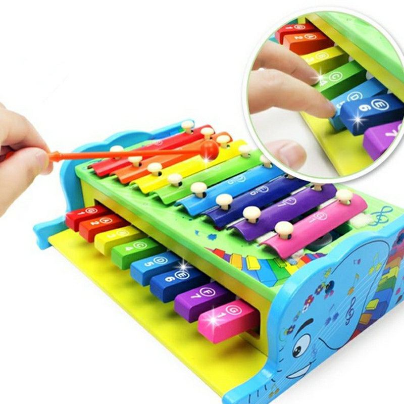 [Đồ Chơi Gỗ] Đàn Gỗ Piano Cho Bé