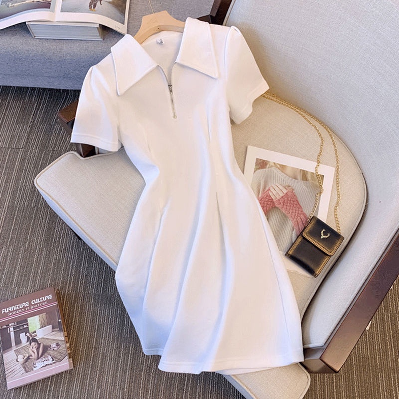 Đầm Polo Dáng Chữ A Ôm Eo Thời Trang Mùa Hè Xinh Xắn Cho Nữ