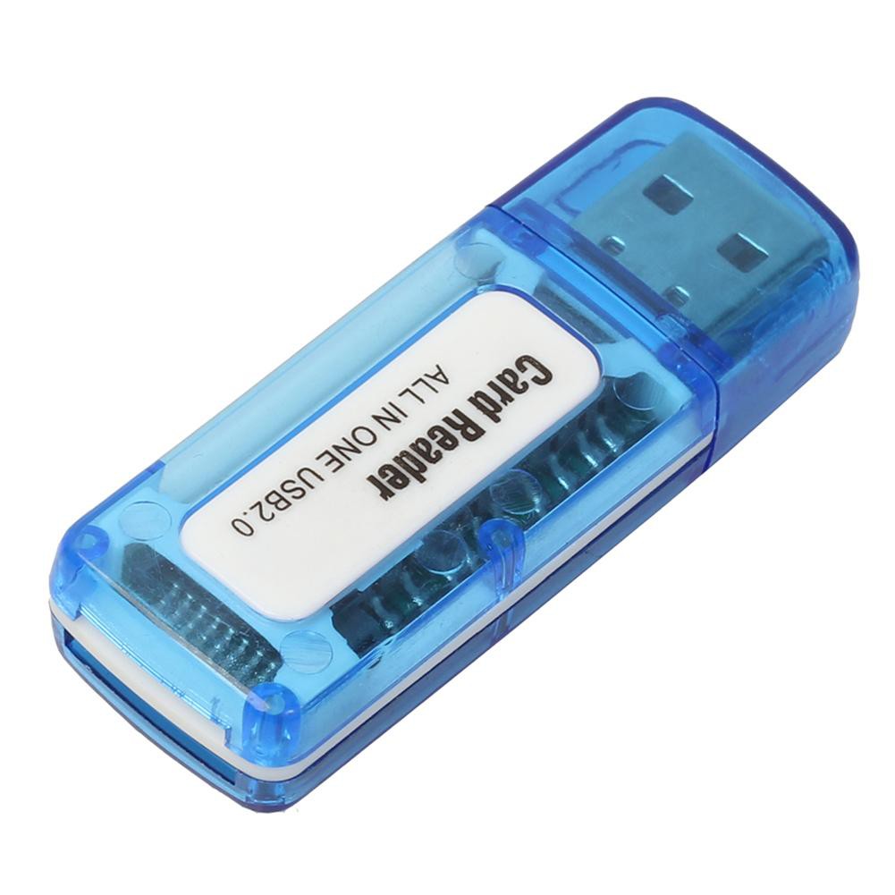 Thiết bị đọc thẻ nhớ SD/TF/T-Flash/M2 4 trong 1 cổng USB 2.0