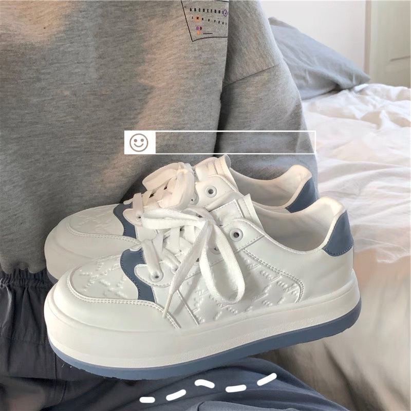 Giày Thể Thao Cột Dây Đế Dày Năng Động Thời Trang Cho Nữ