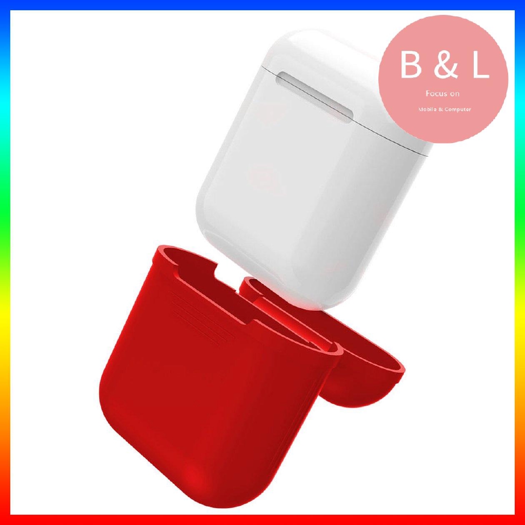 Vỏ silicon mềm Vỏ chống sốc cho tai nghe không dây AirPods Vỏ bảo vệ tai nghe không dây cho Air Pods Hộp sạc bảo vệ