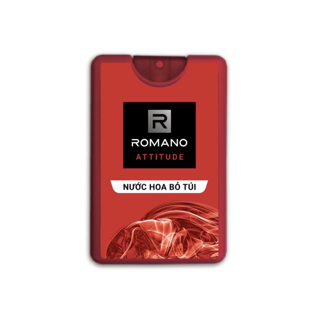 Romano Attitude: Combo xịt khử mùi toàn thân cho Nam 150ml +Nước hoa bỏ túi 18ml