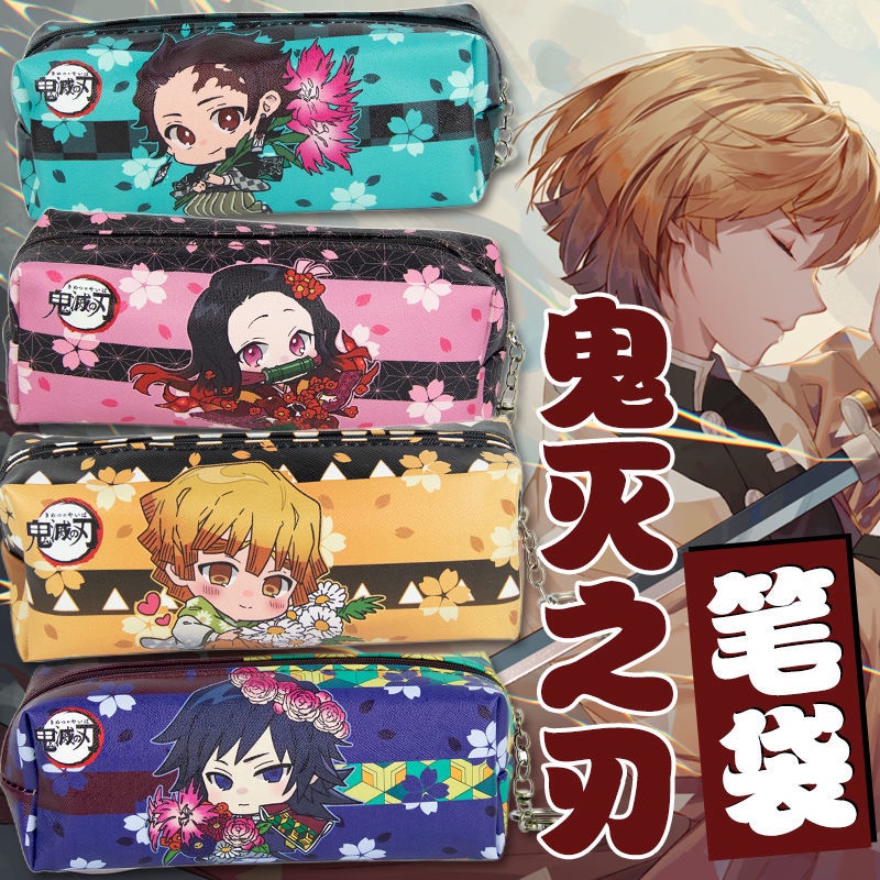 Hộp Đựng Bút Chì Họa Tiết Hoạt Hình Demon Slayer Độc Đáo Giá Đỡ