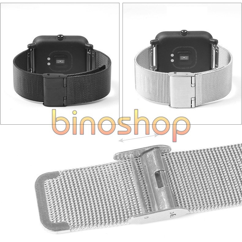 Dây đeo mắt lưới cho Amazfit Bip - Dây Mesh Amazfit Bip ( tặng kèm dụng cụ tháo chốt)